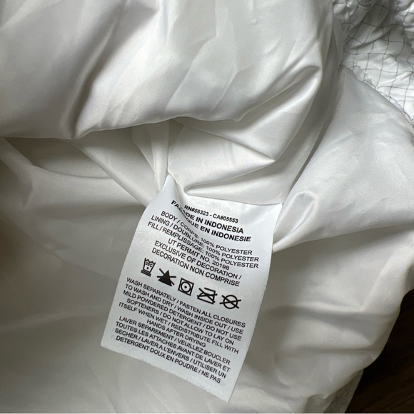 Womens Size Small Nike Windpuffer Jacket White Therma Fit FB8788-100 - Picture 5 of 7